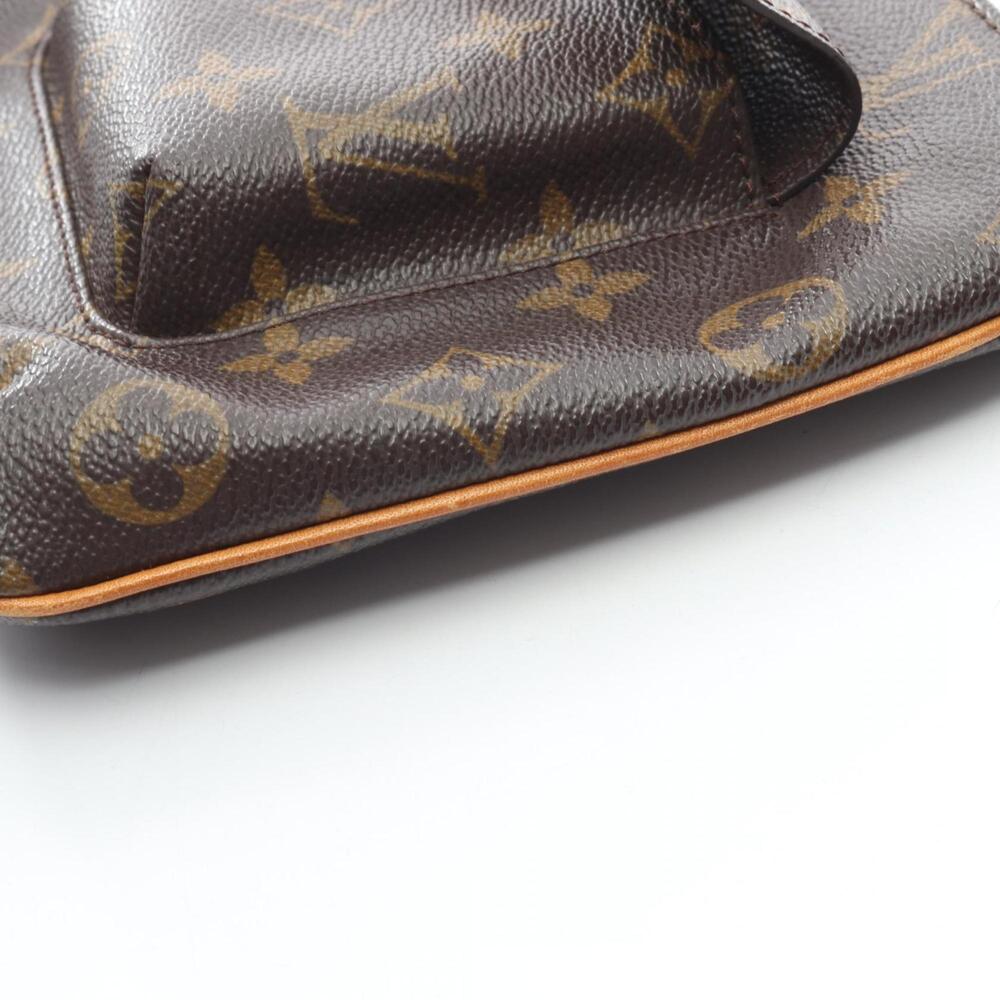 LOUIS VUITTON Authentic Brown Monogram Leather Pouch - Picture 9 of 12